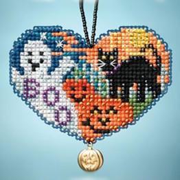 Love Halloween cross stitch/beading kit