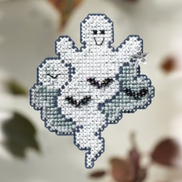 Moonlight Ghost cross stitch/beading kit