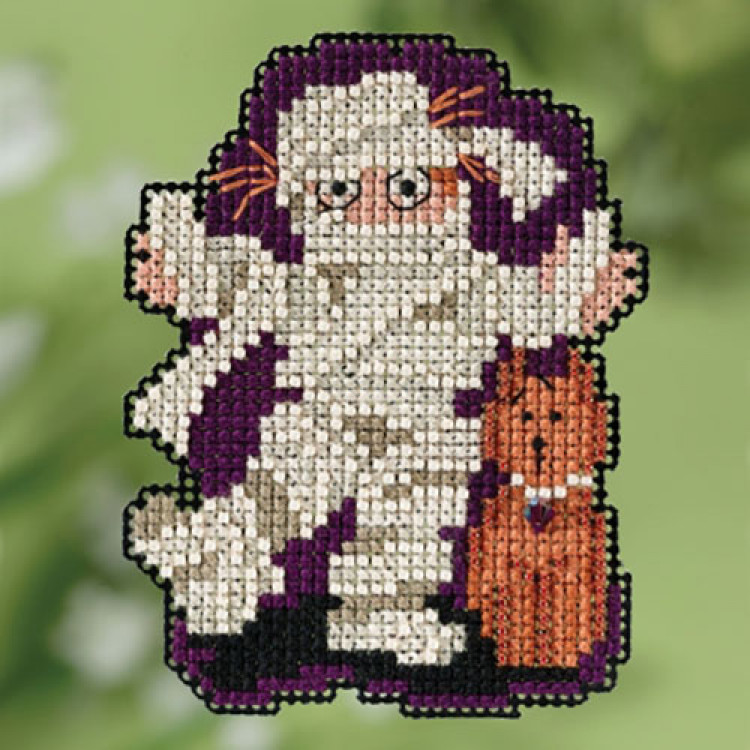 Mummy cross stitch/beading kit