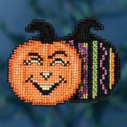 Pumpkin Patch cross stitch/beading kit
