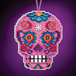 Rosa (sugar skull) cross stitch/beading kit