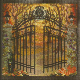 Spooky Gate cross stitch/beading kit