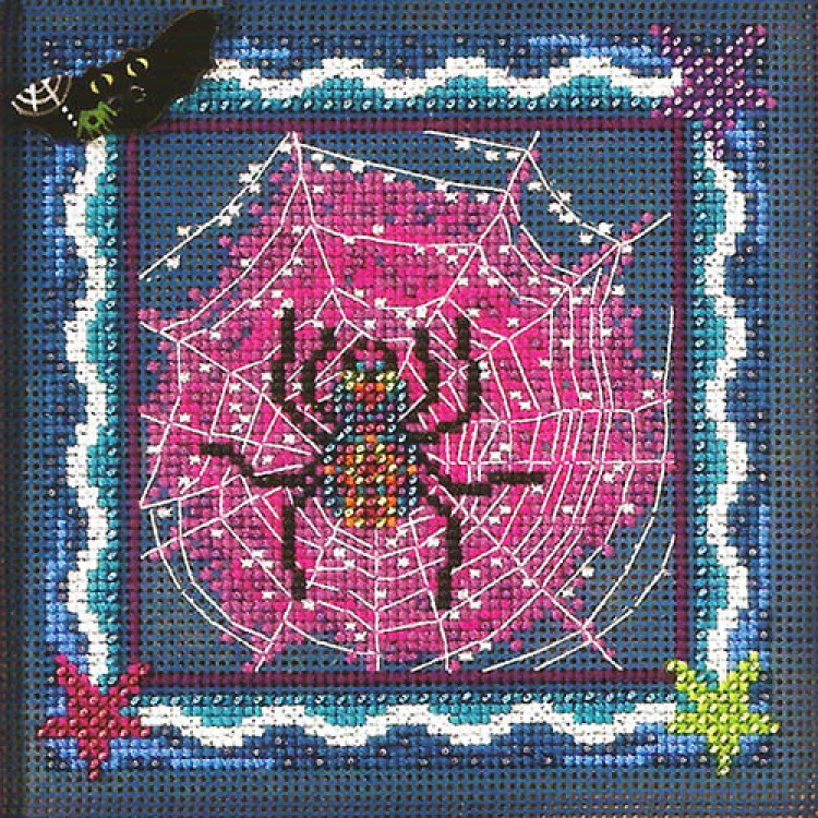 Tangled Web cross stitch/beading kit