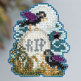 Tombstone cross stitch/beading kit
