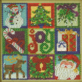 Joy of Christmas cross stitch/beading kit