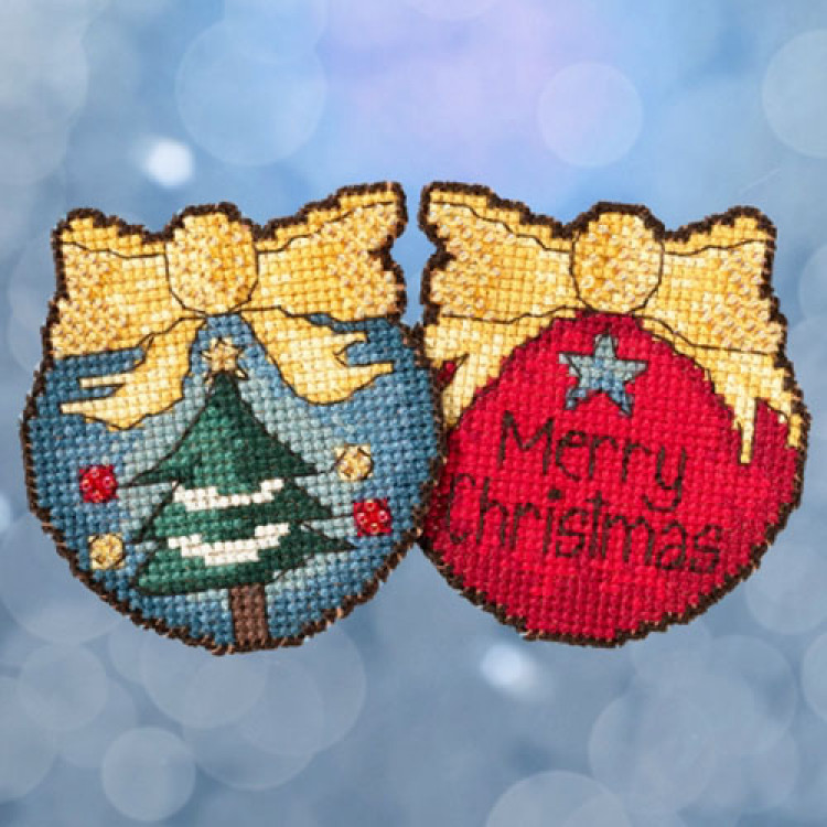 Merry Christmas Tree cross stitch/beading kit
