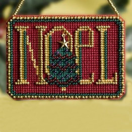 Noel cross stitch/beading kit