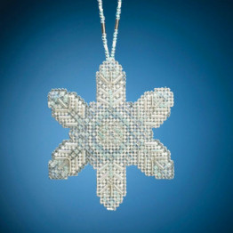 Opal Ice Snowflake cross stitch/beading kit