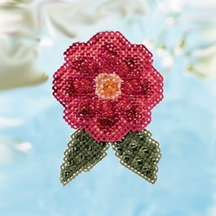 Antique Daisy cross stitch/beading kit