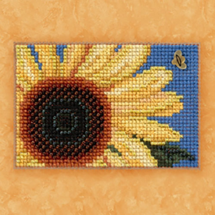 Autumn Gold cross stitch/beading kit