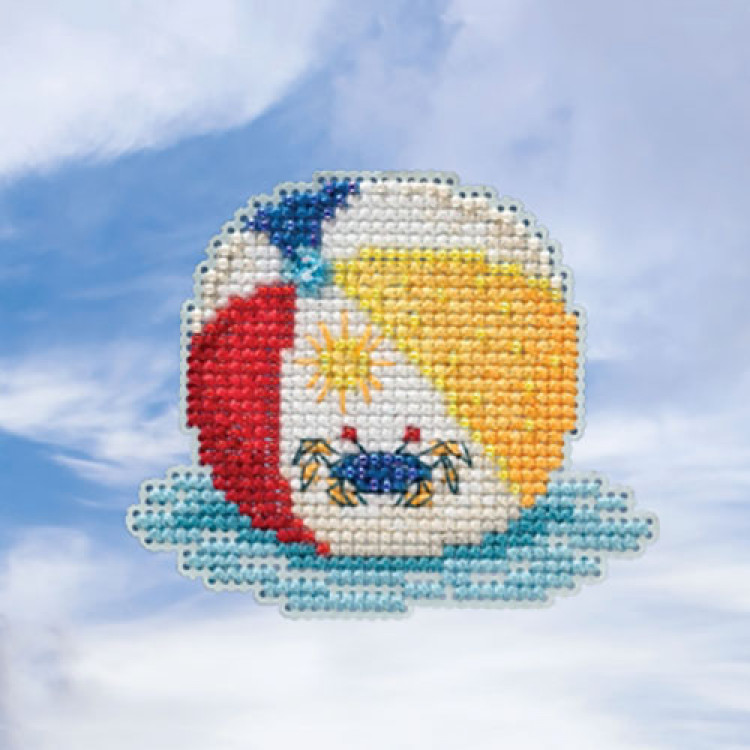 Beach Ball cross stitch/beading kit