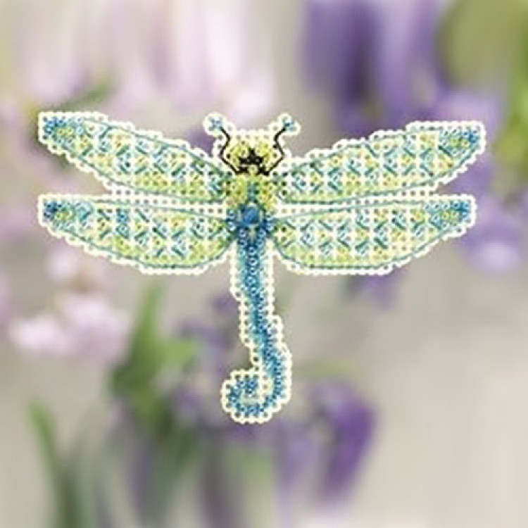 Dragonfly cross stitch/beading kit