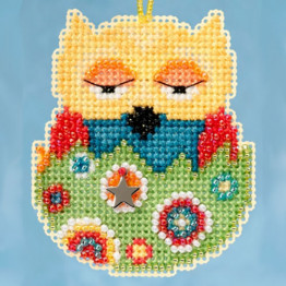 Emma Owlet cross stitch/beading kit