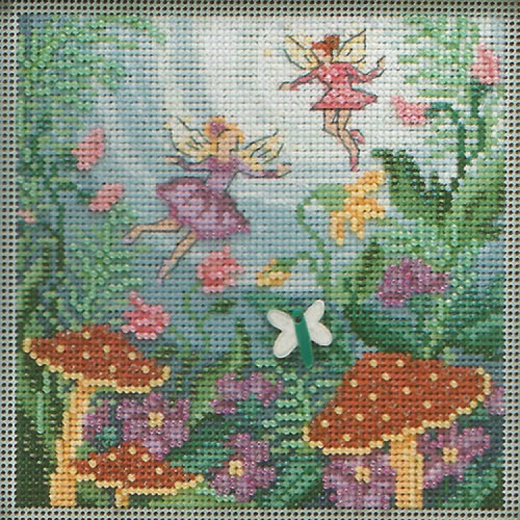 Fairy Garden cross stitch/beading kit