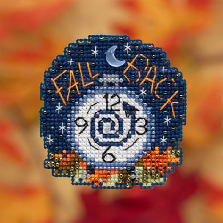 Fall Back cross stitch/beading kit