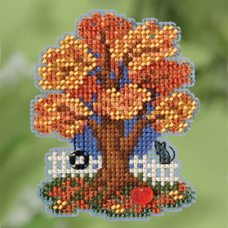 Fall Tree cross stitch/beading kit