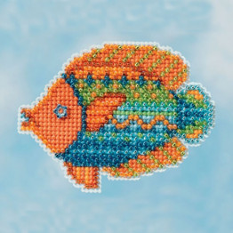 Fancy Fish cross stitch/beading kit