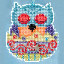 Finn Owlet cross stitch/beading kit
