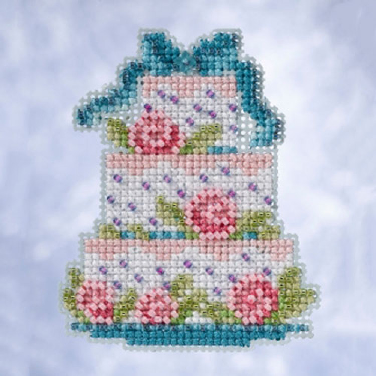 Frosted Cake cross stitch/beading kit