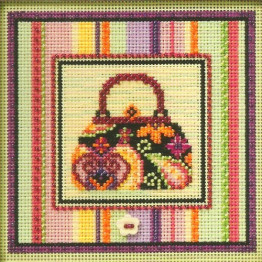 Handbag cross stitch/beading kit