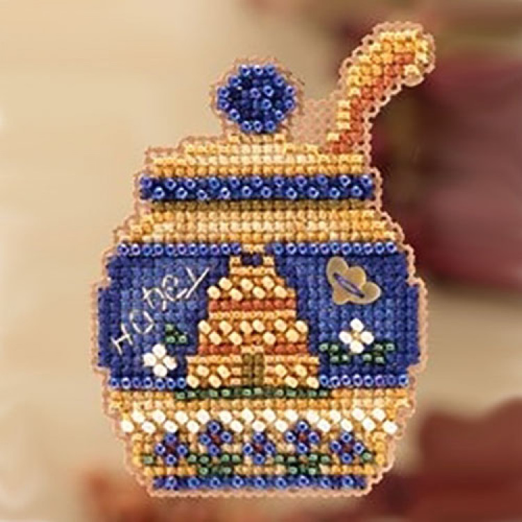 Honey Pot cross stitch/beading kit