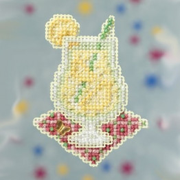 Lemonade cross stitch/beading kit