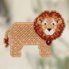 Lion Heart cross stitch/beading kit