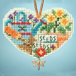 Love Gardening cross stitch/beading kit