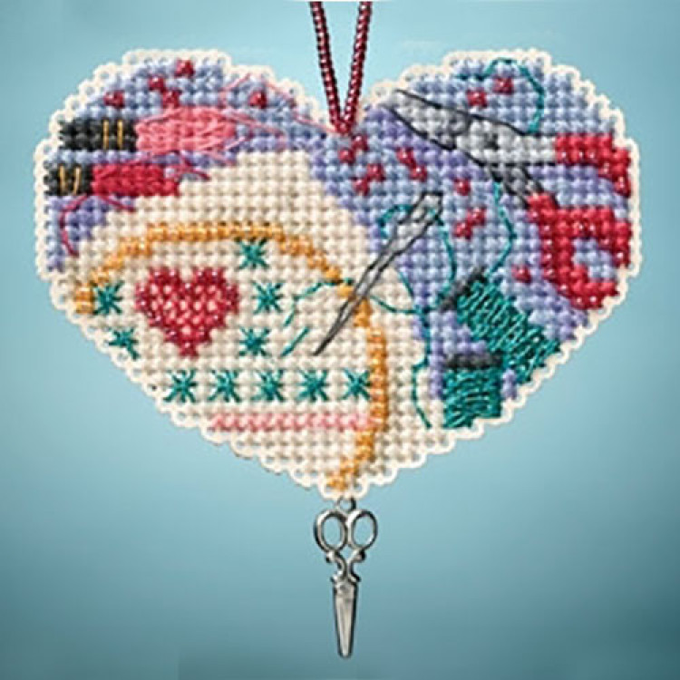 Love Stitching cross stitch/beading kit