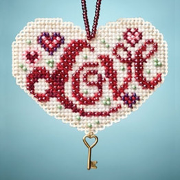 Love cross stitch/beading kit