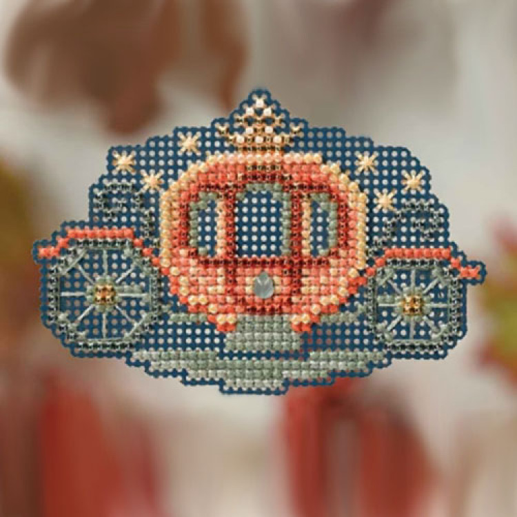 Princess Carriage cross stitch/beading kit