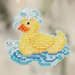Rubber Ducky cross stitch/beading kit