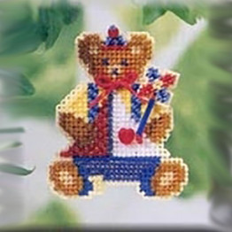 Sailor Teddy cross stitch/beading kit
