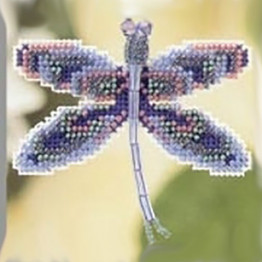 Sapphire Dragonfly cross stitch/beading kit