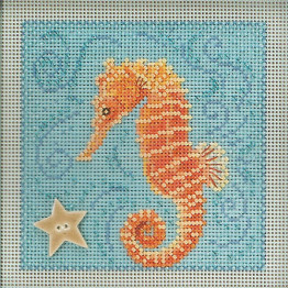 Seahorse cross stitch/beading kit