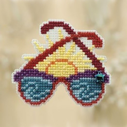 Shades cross stitch/beading kit