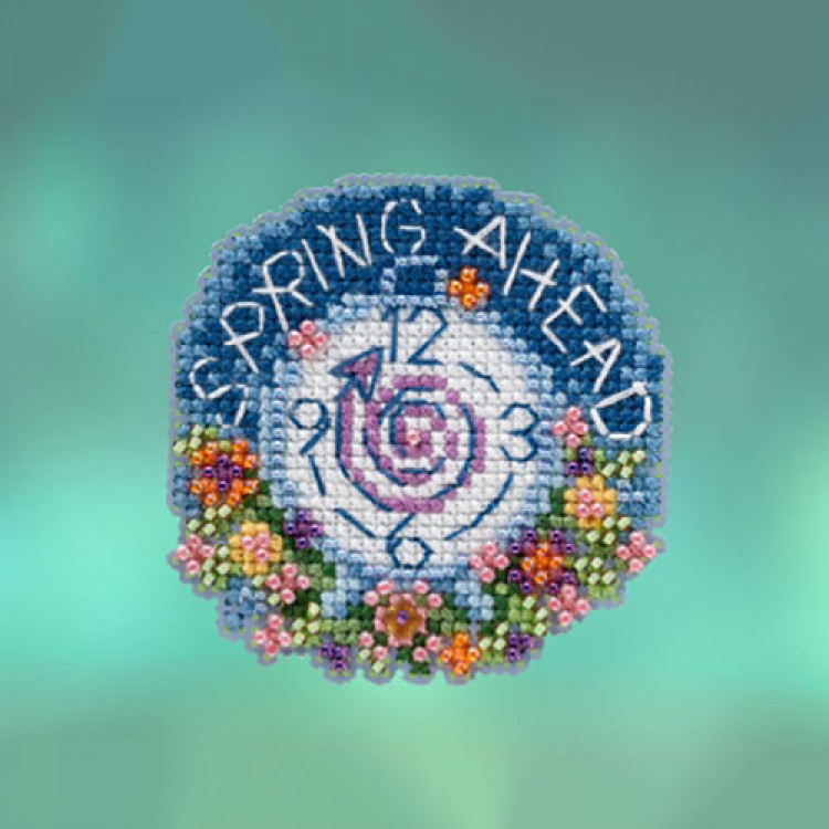 Spring Ahead cross stitch/beading kit