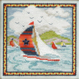 Summer Breeze cross stitch/beading kit