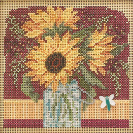 Sunflower Bouquet cross stitch/beading kit