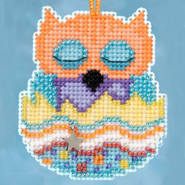Tango Owlet cross stitch/beading kit