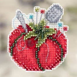 Tomato Pincushion cross stitch/beading kit