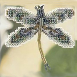 Willow Dragonfly cross stitch/beading kit