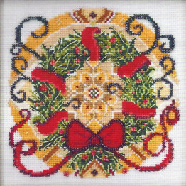 Winter Mandala cross stitch/beading kit