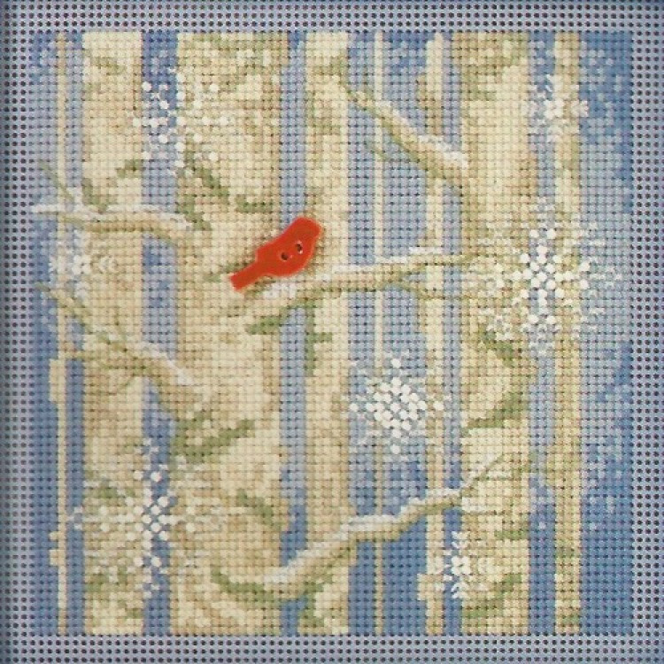 Winter Woods cross stitch/beading kit