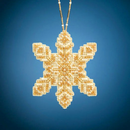 Pearl Snowflake cross stitch/beading kit