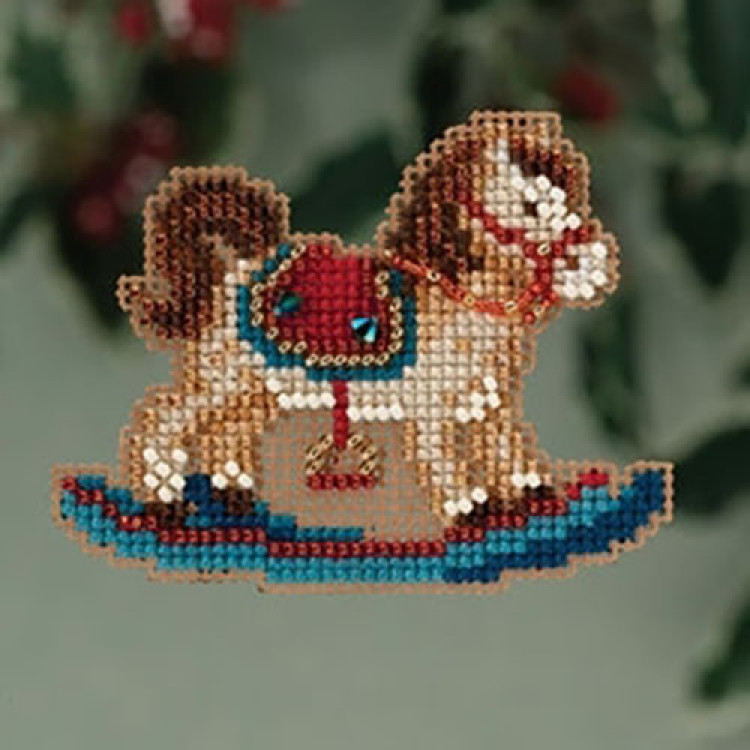 Rocking Horse cross stitch/beading kit