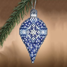 Sapphire Snow cross stitch/beading kit