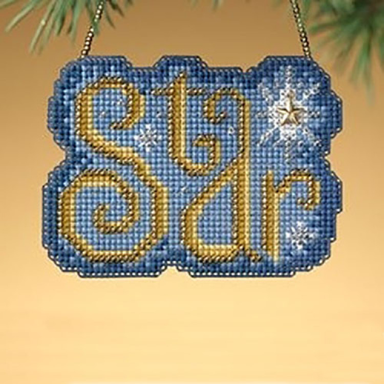 Star cross stitch/beading kit