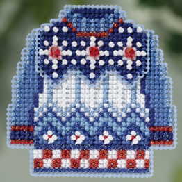 Sweater Weather cross stitch/beading kit