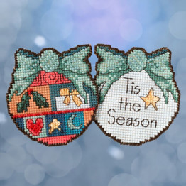 Tis The Season cross stitch/beading kit